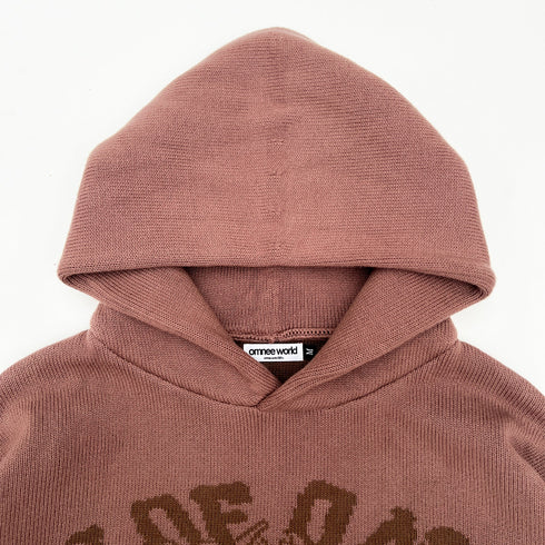dropout knit hoodie