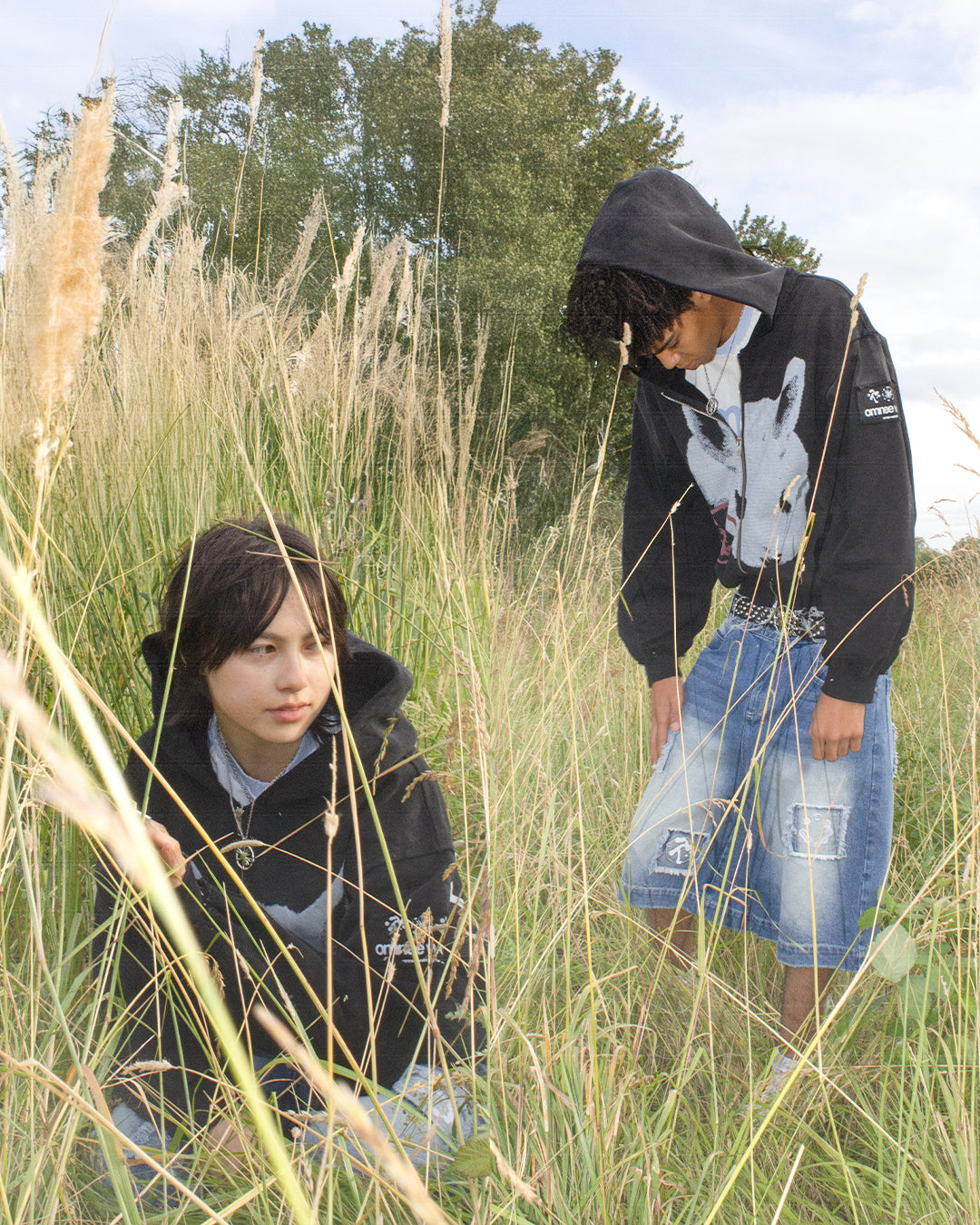 bunny zip up hoodie