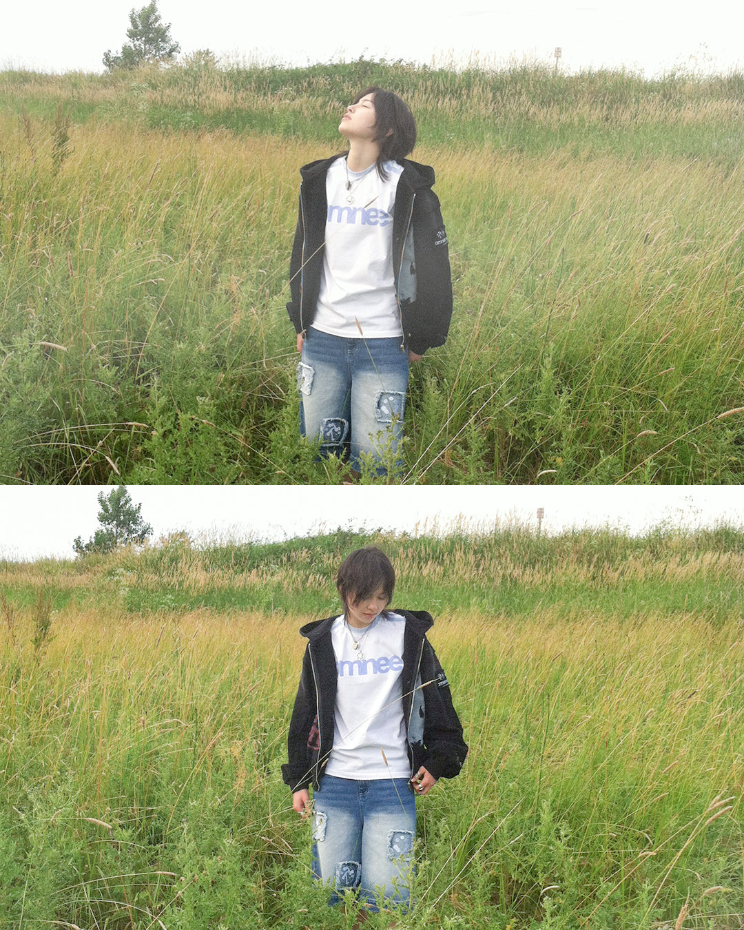 bunny zip up hoodie