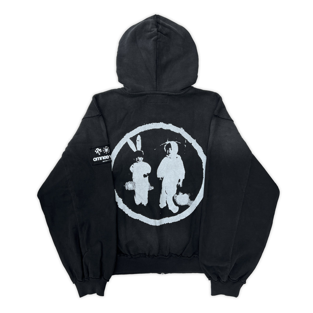 bunny zip up hoodie