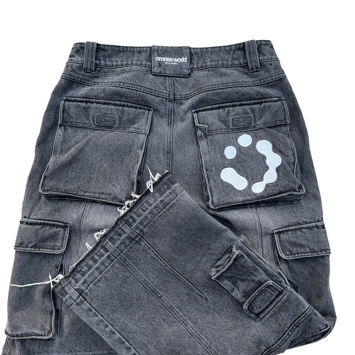 heavy denim cargos - omnee world