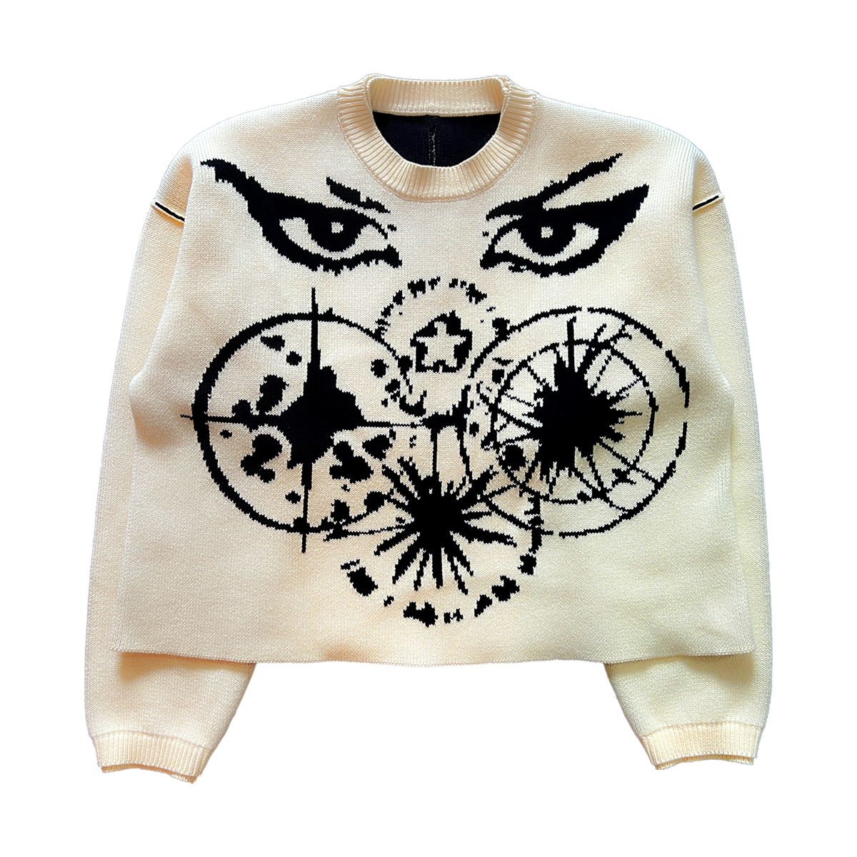 Front of the Observer knit in pale yellow color